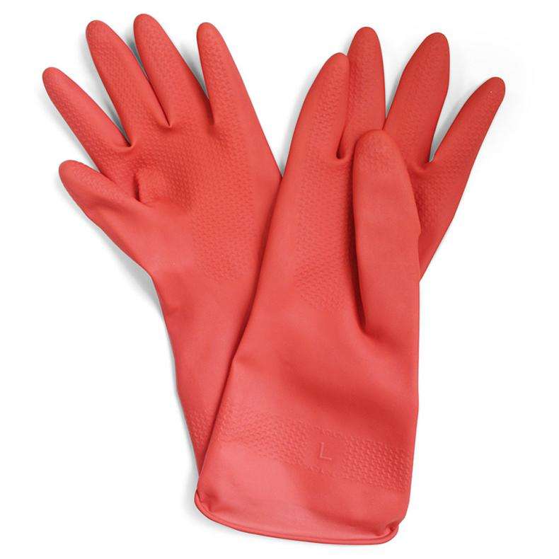 红色丁腈胶乳防护手套